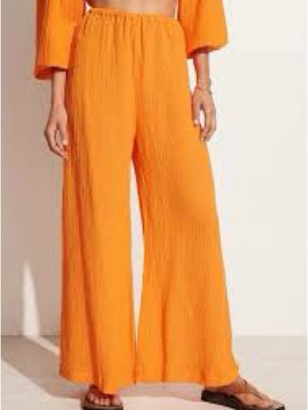 ASOS Bright Orange Wide-Leg Palazzo Pants